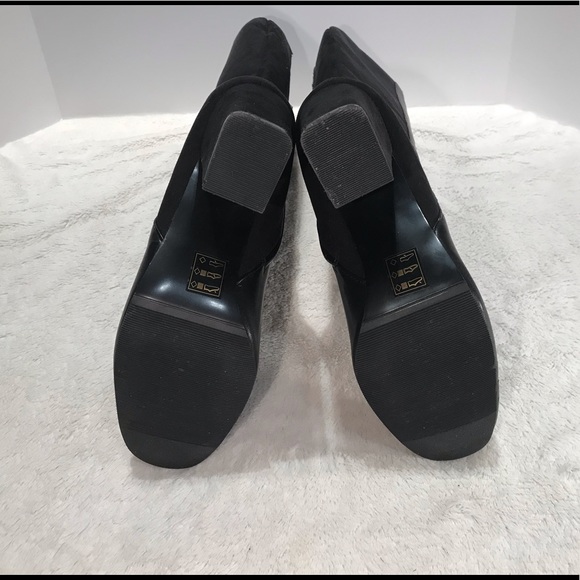 Attitude Faux Leather Heeled Boots Size 8 - Picture 6 of 10